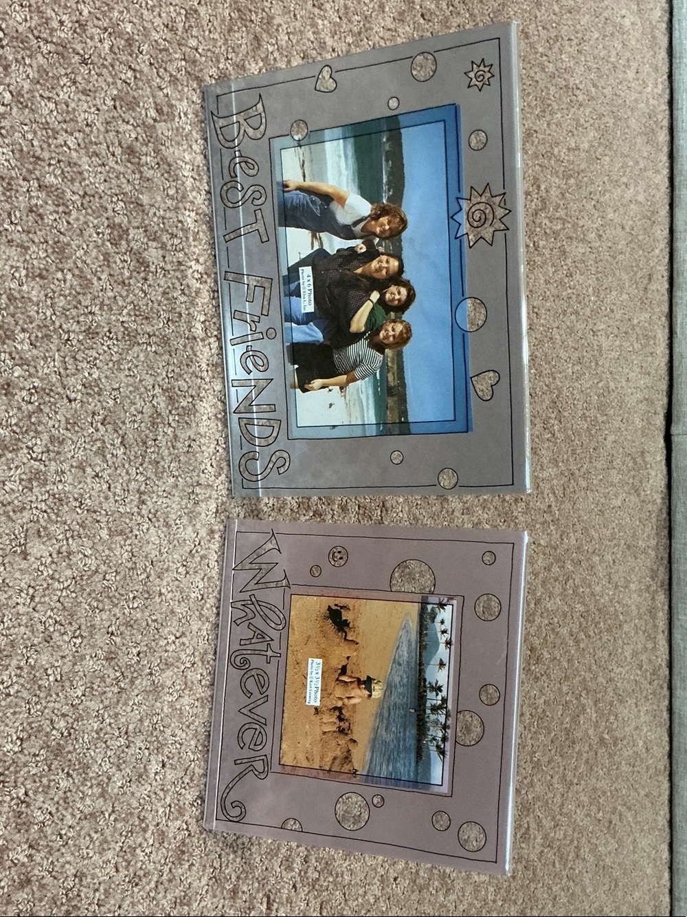 Best Friends & Whatever Decorative Photo Frames - Gray Set of 2